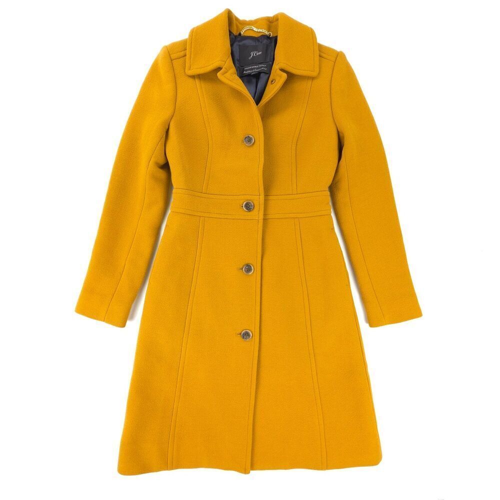 NEW J Crew Classic lady day coat Italian double-cloth wool Thinsulate Old Money - Picture 2 of 15